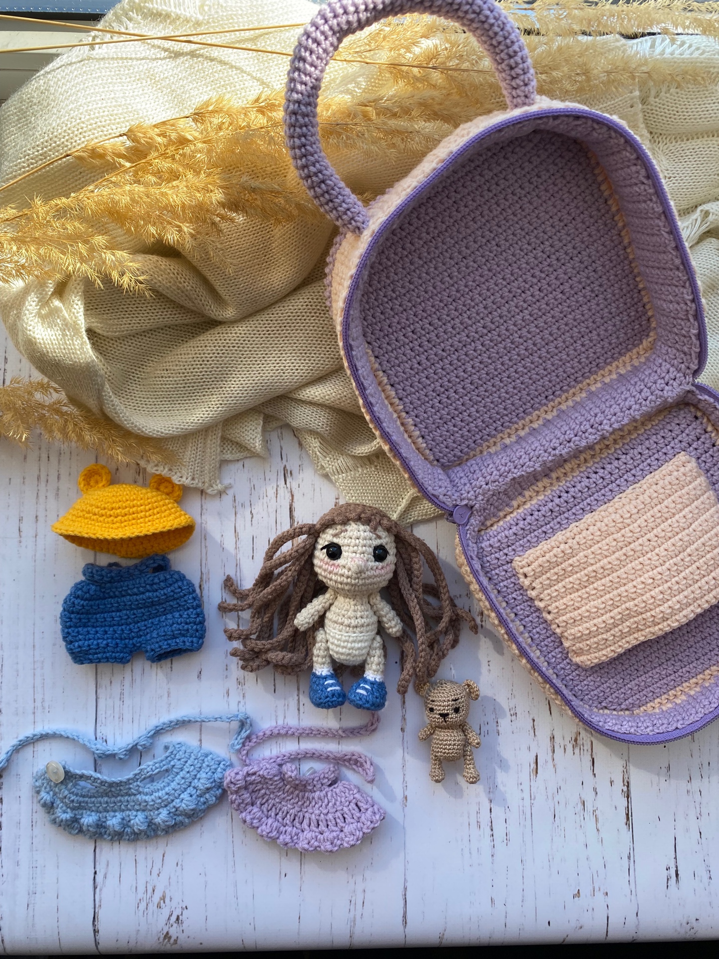 Pattern Crochet Backpack for Doll - DailyDoll Shop