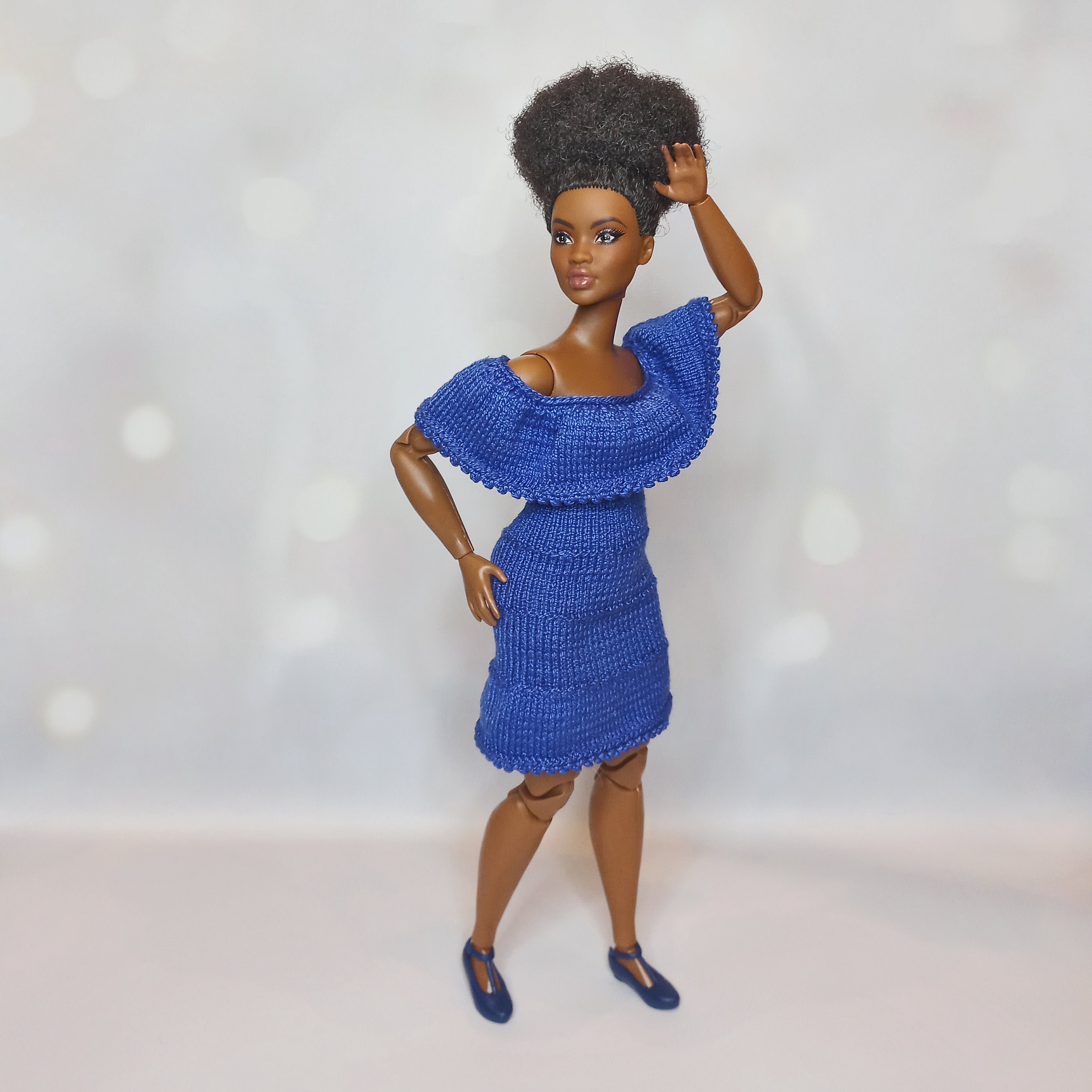 Knitting Pattern Dress for Barbie doll 6 Knitting Pattern Dress for Barbie doll