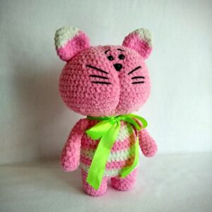 Soft Plush Toy 33 cm Crochet Cat Amigurumi