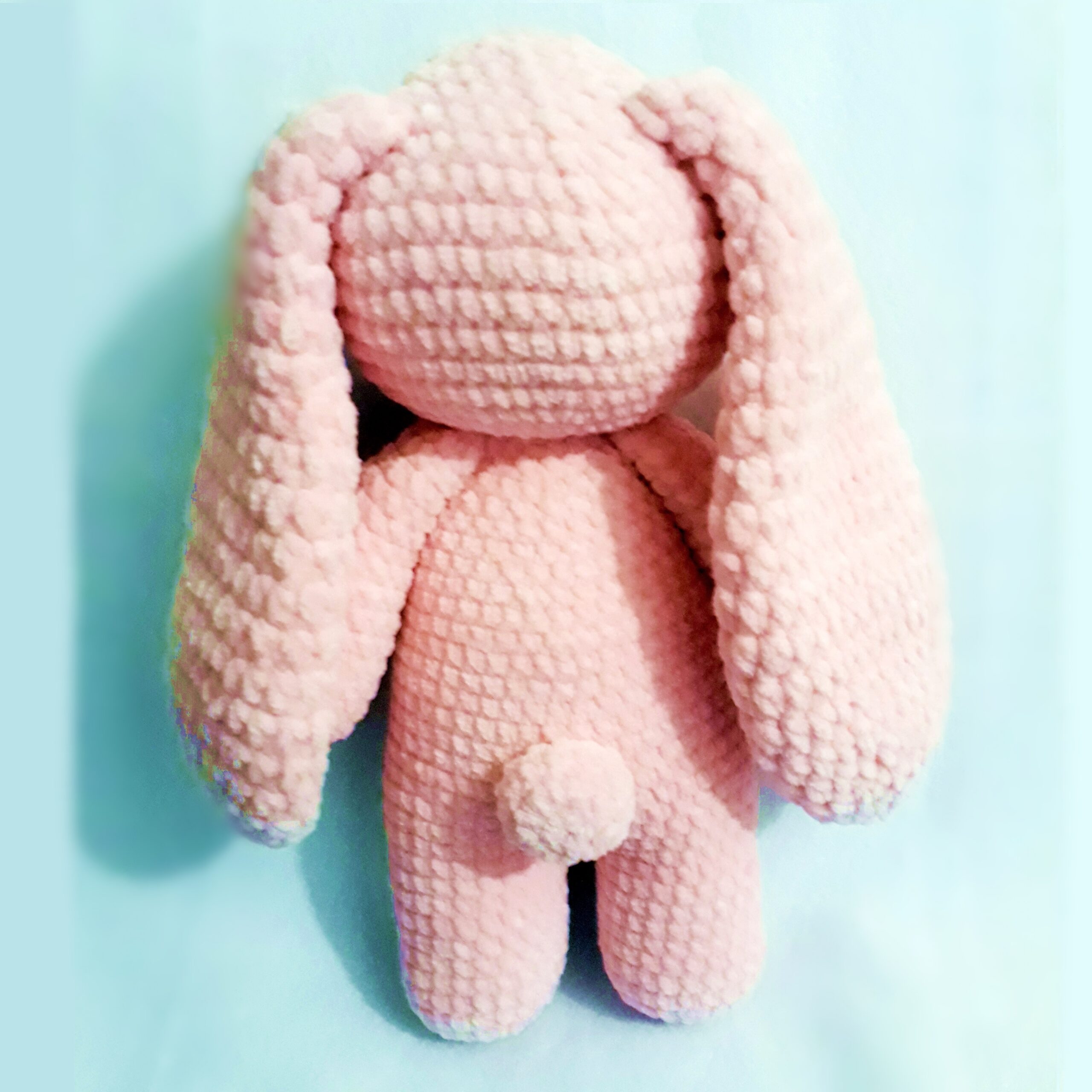 English Crochet pattern softy bunny, easy pattern, DIY bunny