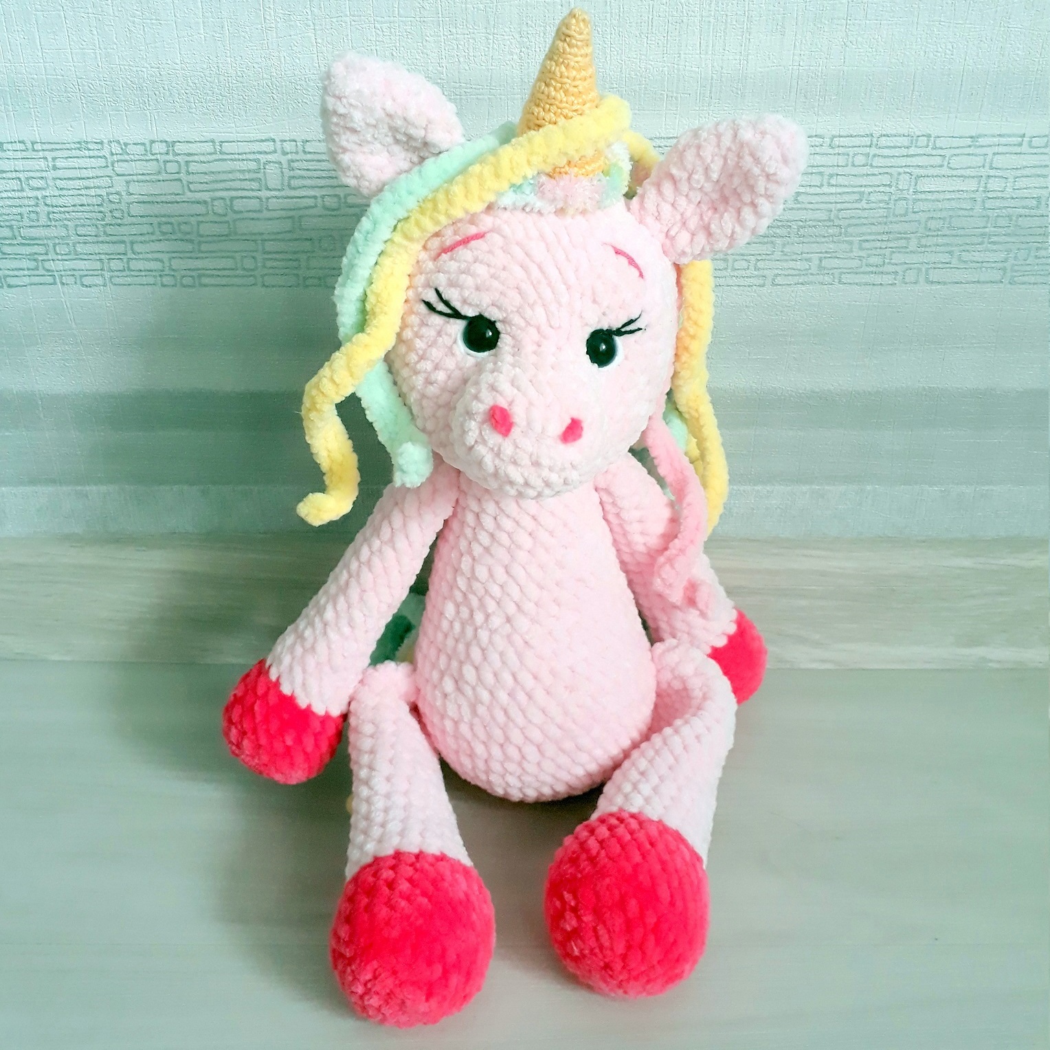 Crochet pattern Unicorn plush - Amigurumi stuffed animal - DailyDoll Shop