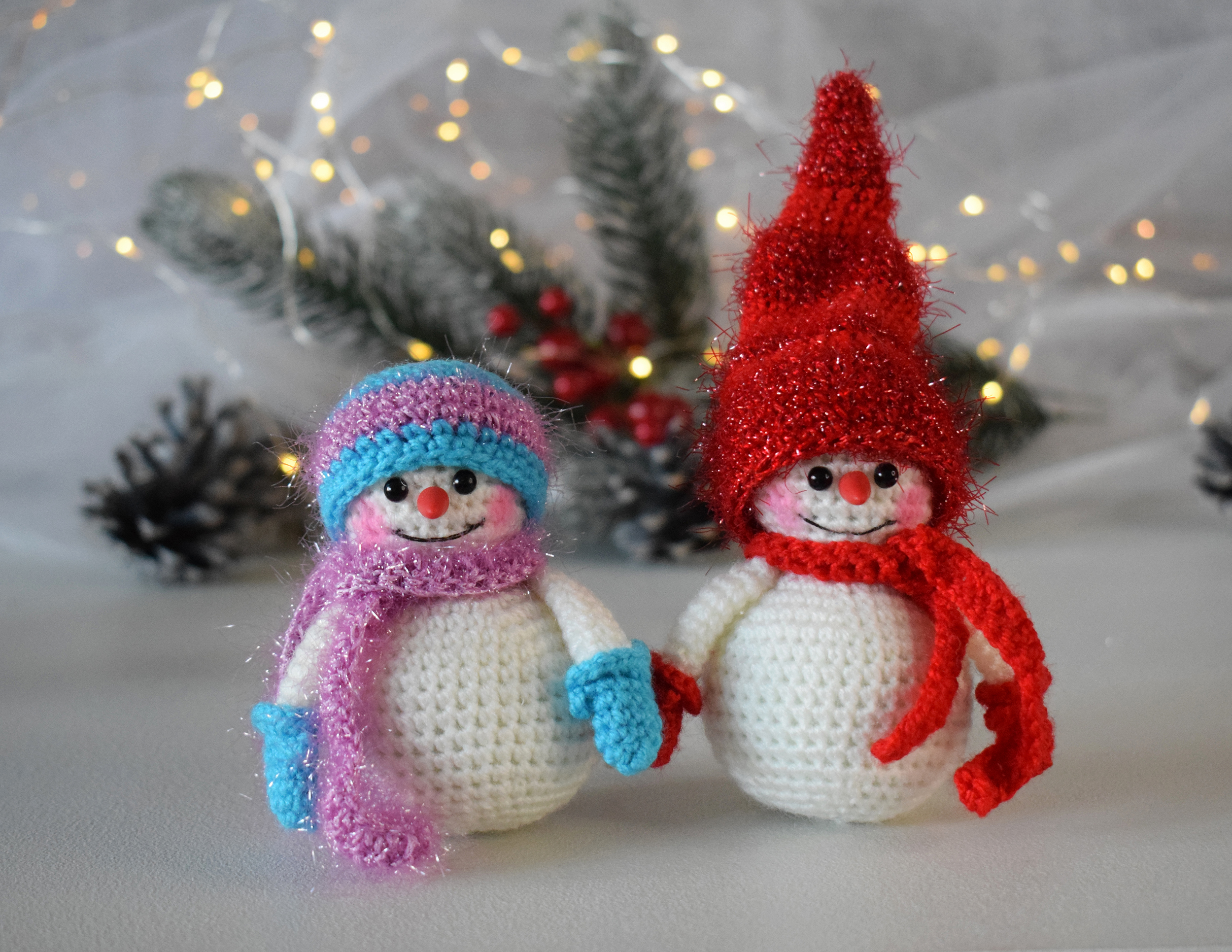 Christmas Material Package DIY Crochet Material Christmas Tree Snowman Toy  Crochet Set Christmas Living Room Decoration