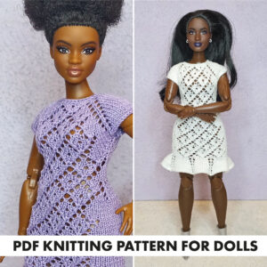 Knitting Pattern Dress for Barbie doll