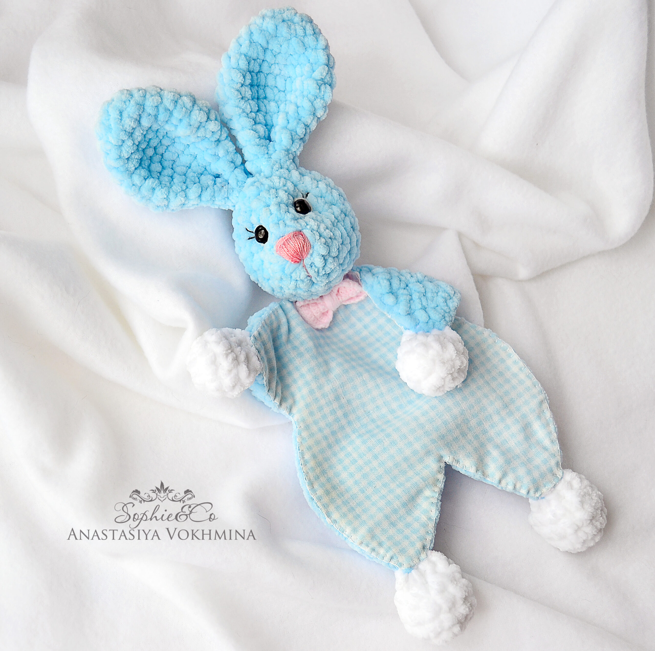 ENGLISH CROCHET PATTERN Baby Lovey - 4 in 1 | Bear, Rabbit, Lion, Hippo 1 ком2 19 scaled