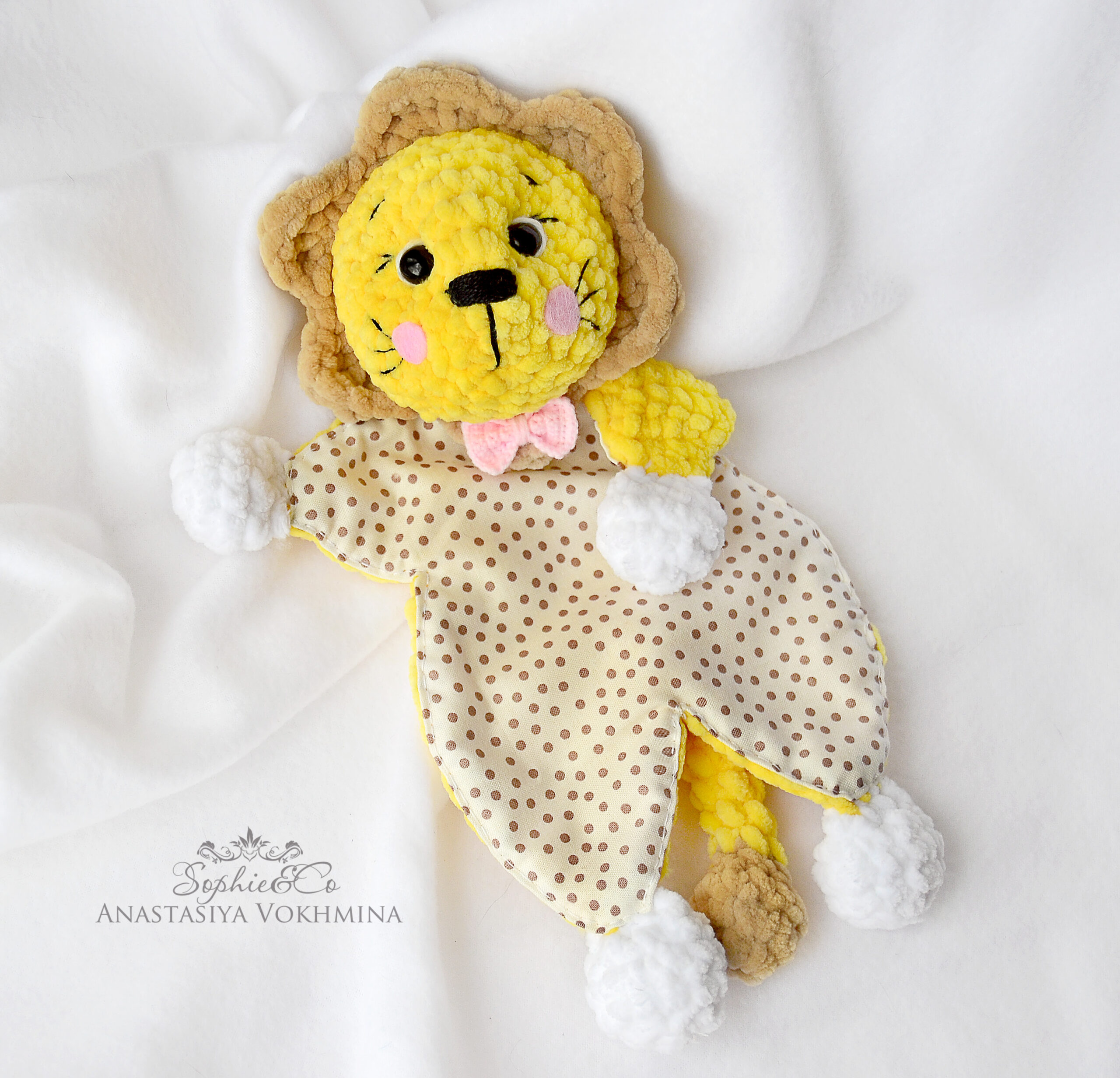 ENGLISH CROCHET PATTERN Baby Lovey - 4 in 1 | Bear, Rabbit, Lion, Hippo 2 ком3 15 scaled