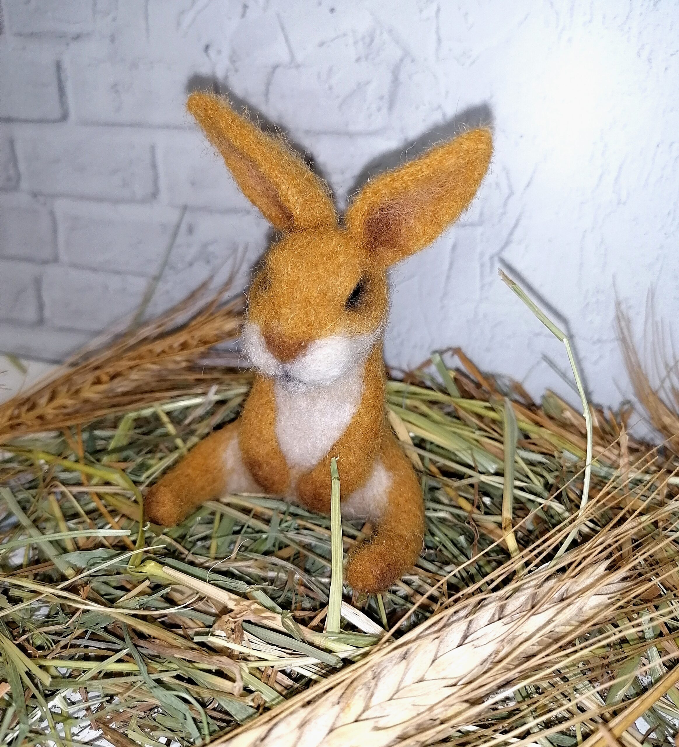 Needle felted bunny, Felt rabbit, Awesome 1 New Animal toys