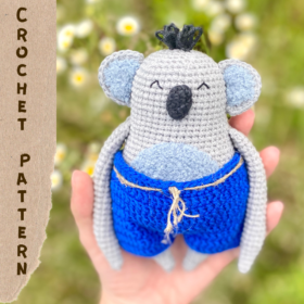 Koala toy crochet pattern