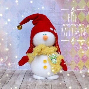 Pattern PDF snowman doll