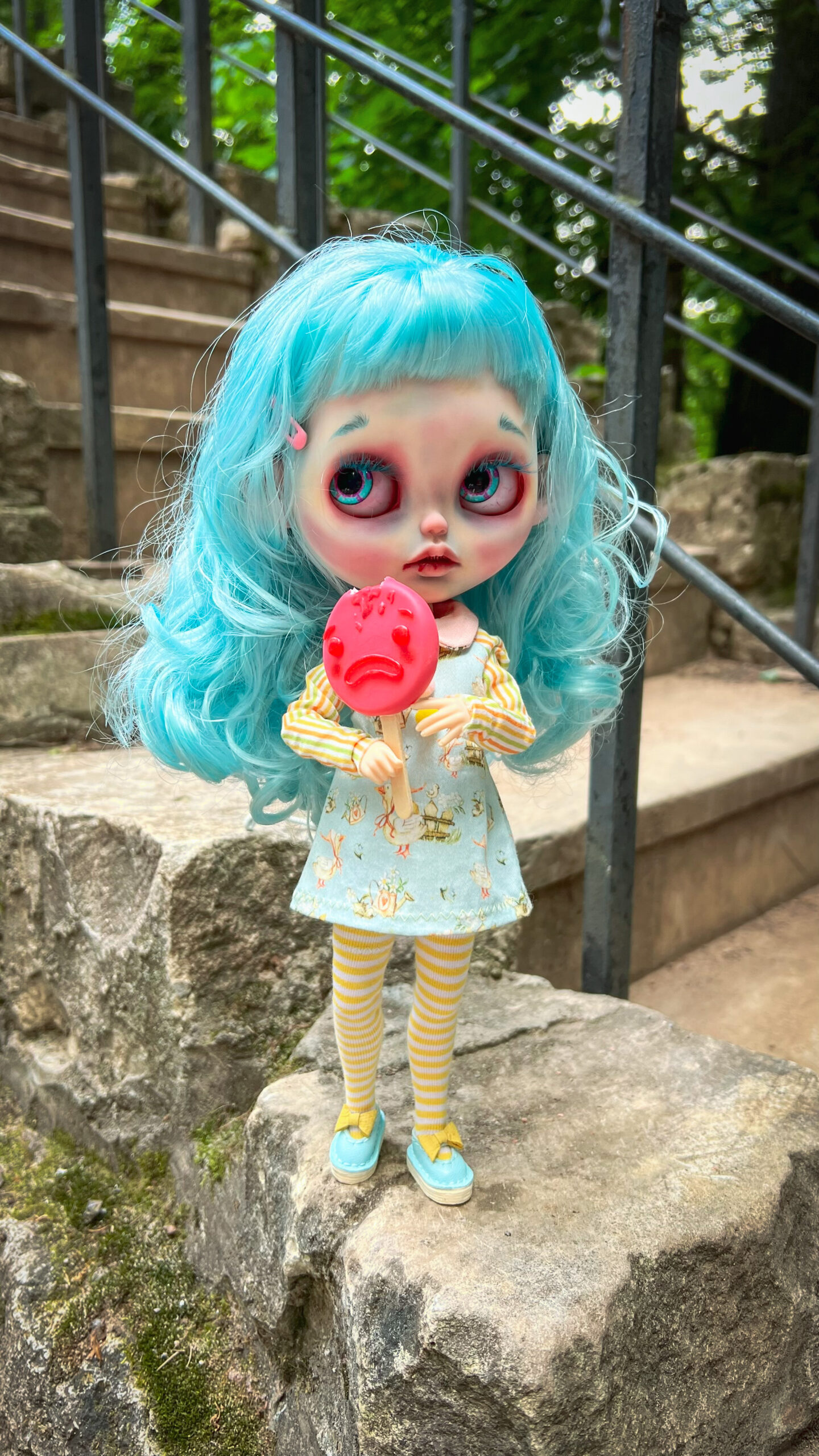 Sweet Demon Seducer Candy Lollipop Blythe doll custom ooak 1