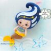 Mermaid felt pattern