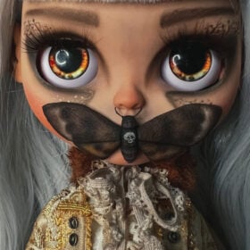 Victorian Lady Mystic Night Butterfly Blythe doll custom