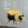 Bee knitting pattern.Bumble bee pattern.PDF file