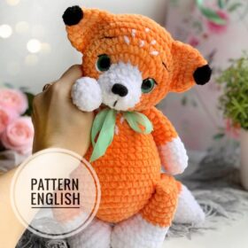 Fox Crochet Pattern Beautiful fox toy Amigurumi PDF file