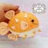 felt fish pattern
