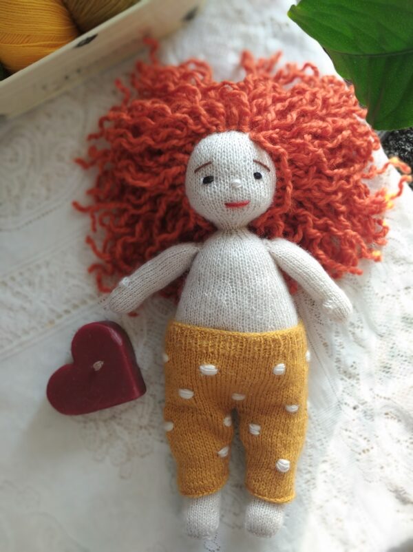 Doll Knitting Pattern - Knitted Doll Caramel❤
