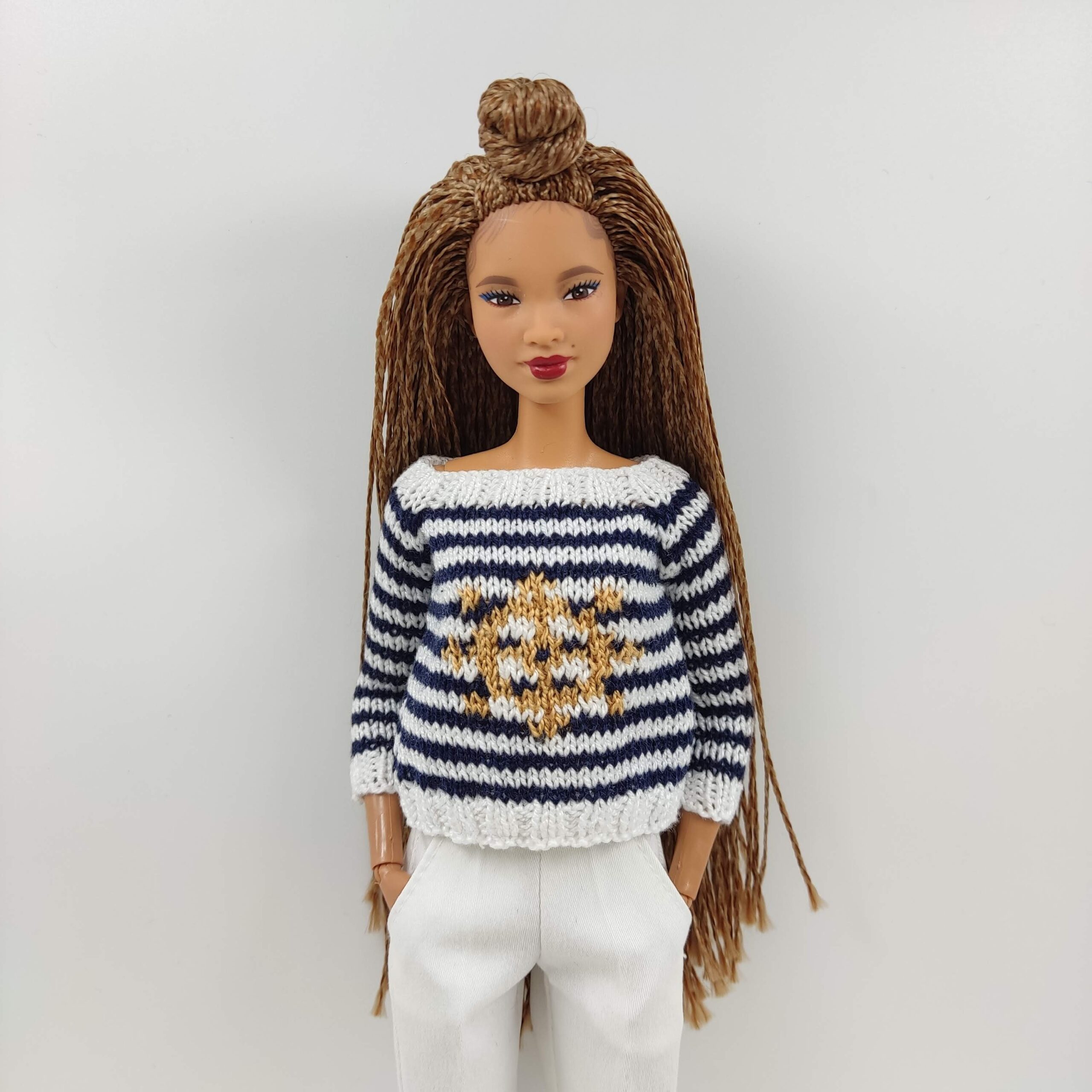 Barbie doll clothes  Butterfly sweater for Barbie doll