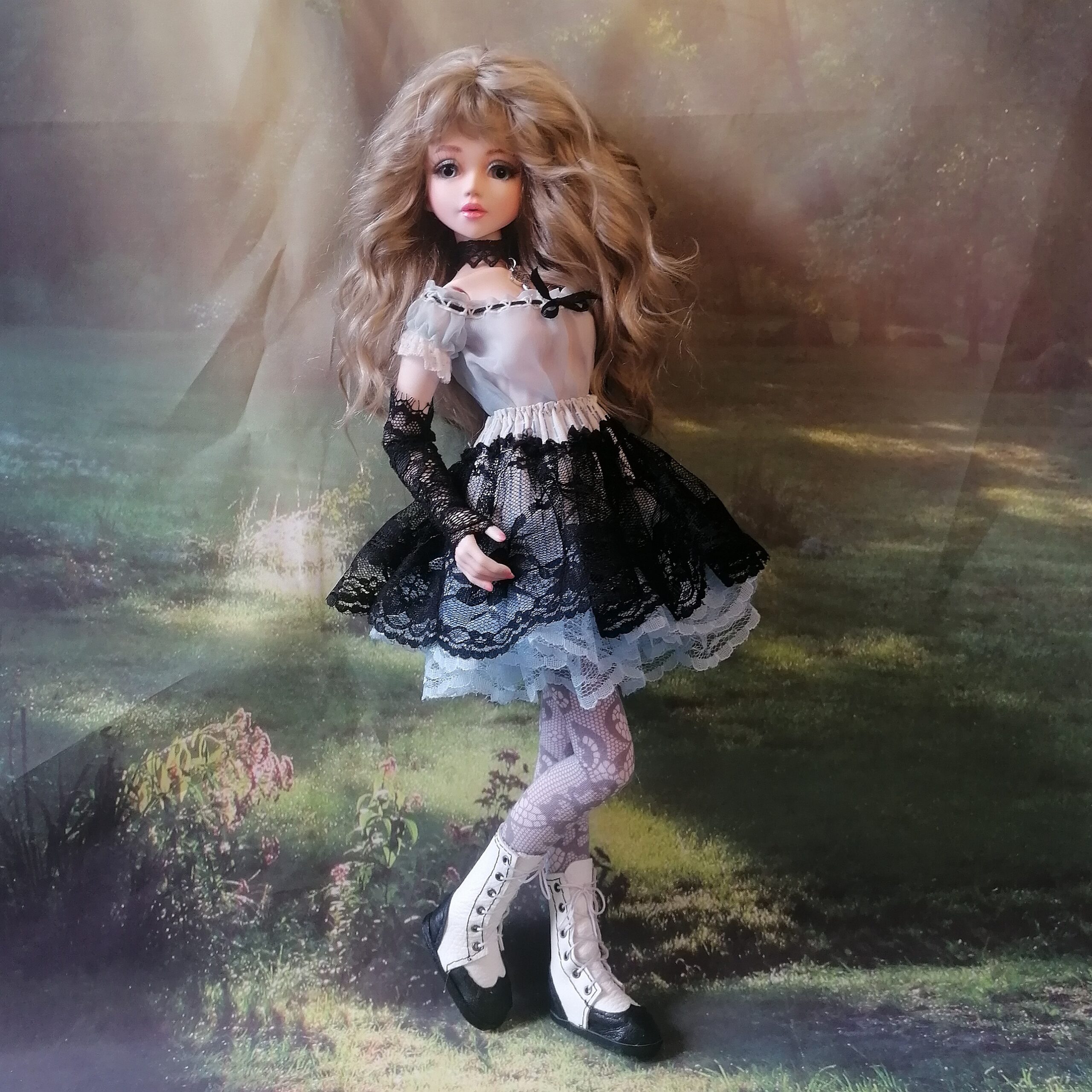 OOAK BJD doll, Alice in Wonderland. 1/4 41 cm. Full set