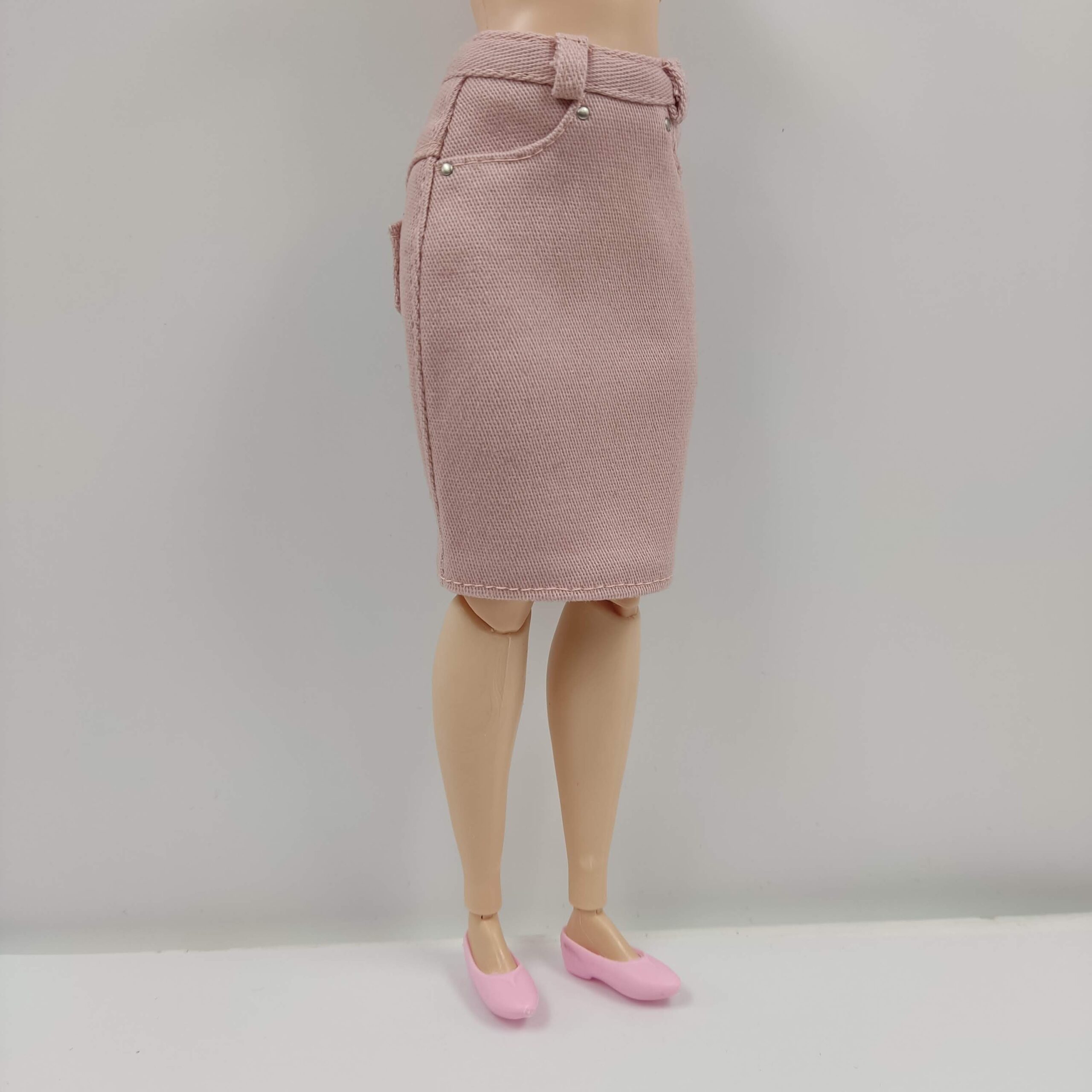 Dark Pink & Silver Barbie Mesh Skirt