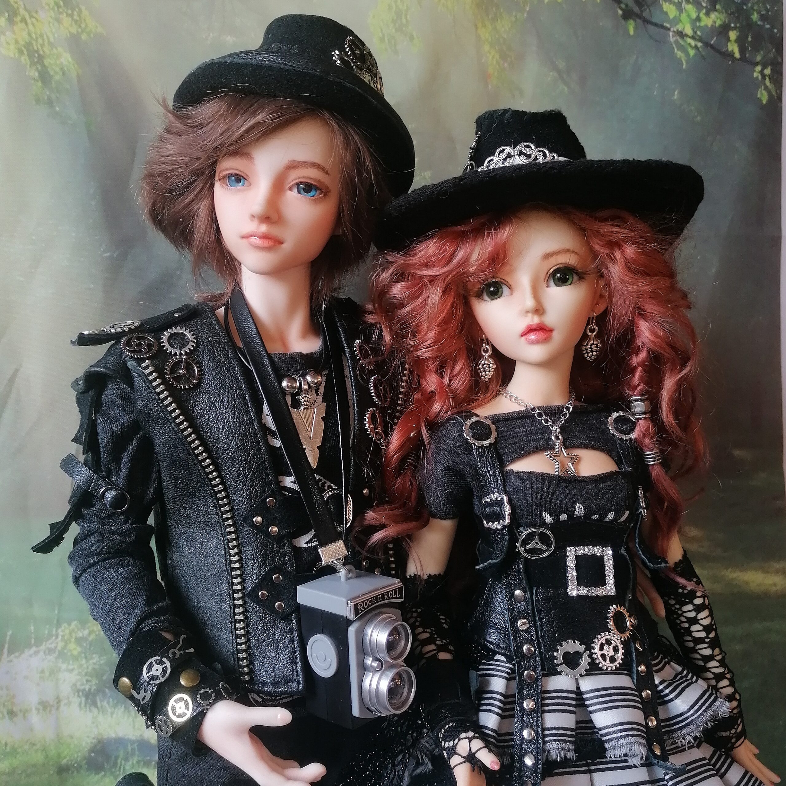 SOLD! Pair of BJD dolls, Daniel and Celine, 1/4, Steampunk rock style -  DailyDoll Shop