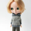 Blythe doll clothes, Striped hoody