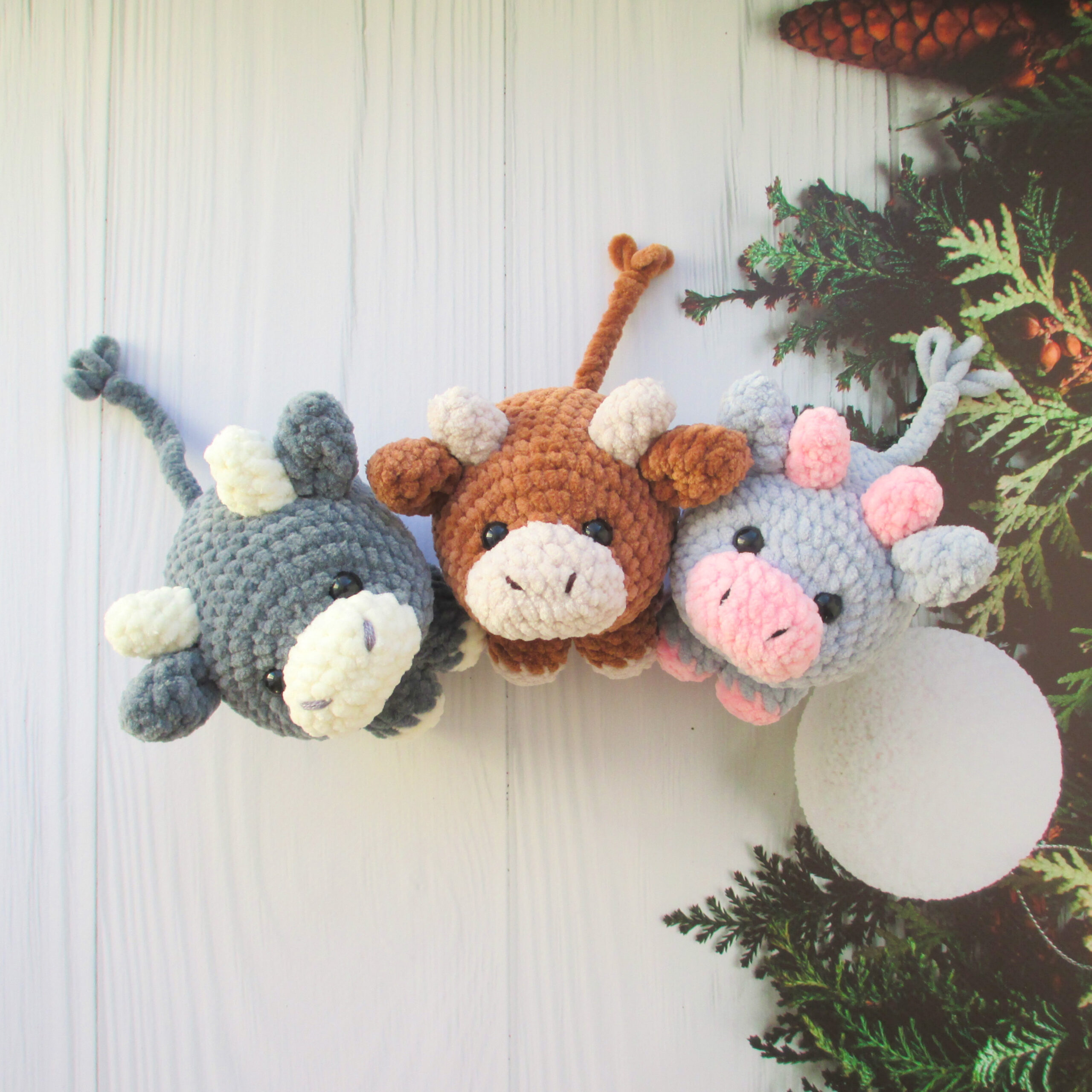 EASY crochet pattern COW, Amigurumi bull tutorial - DailyDoll Shop