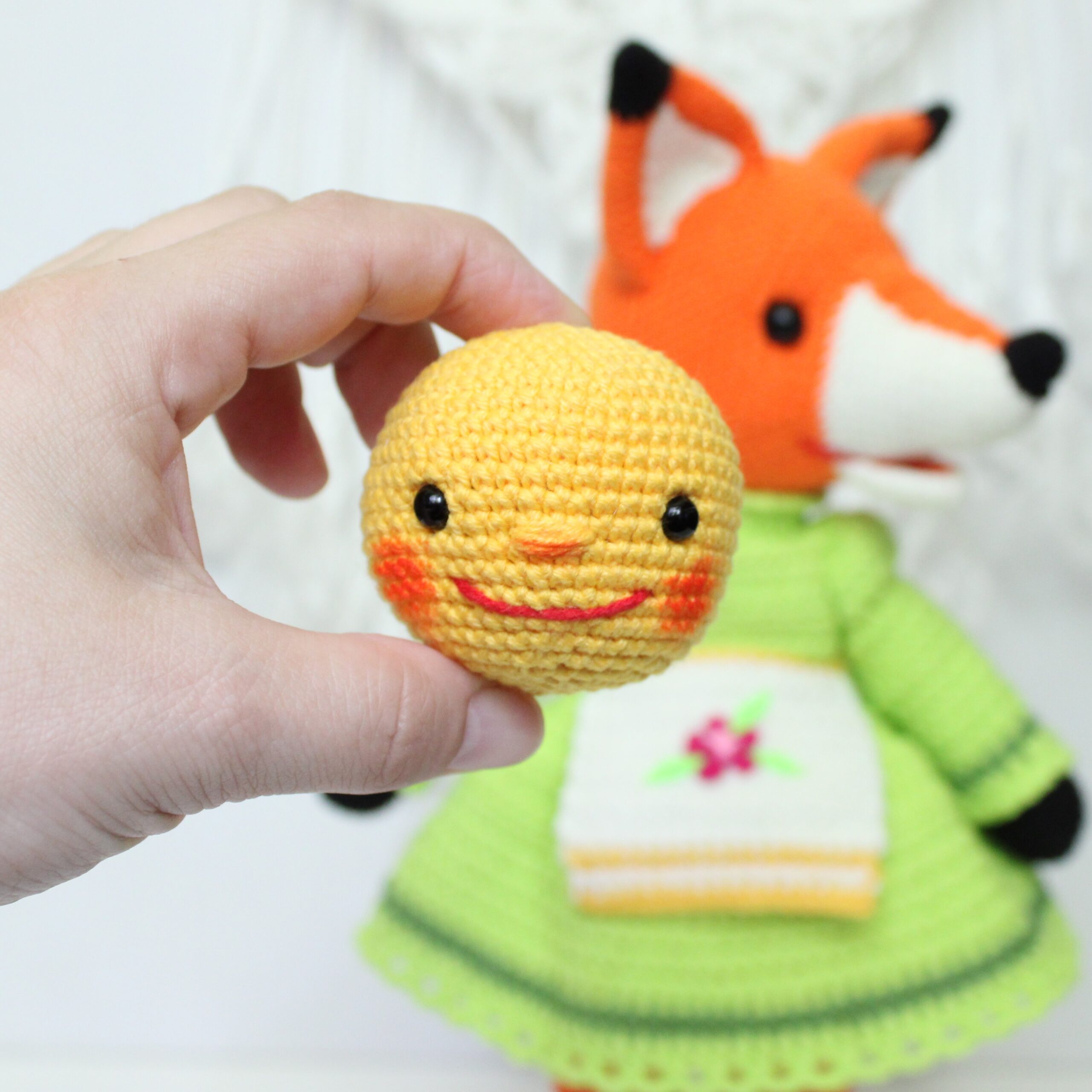 Fox stuffed toy baby gift Amigurumi soft toy Baby shower gift 8 IMG 9631 scaled