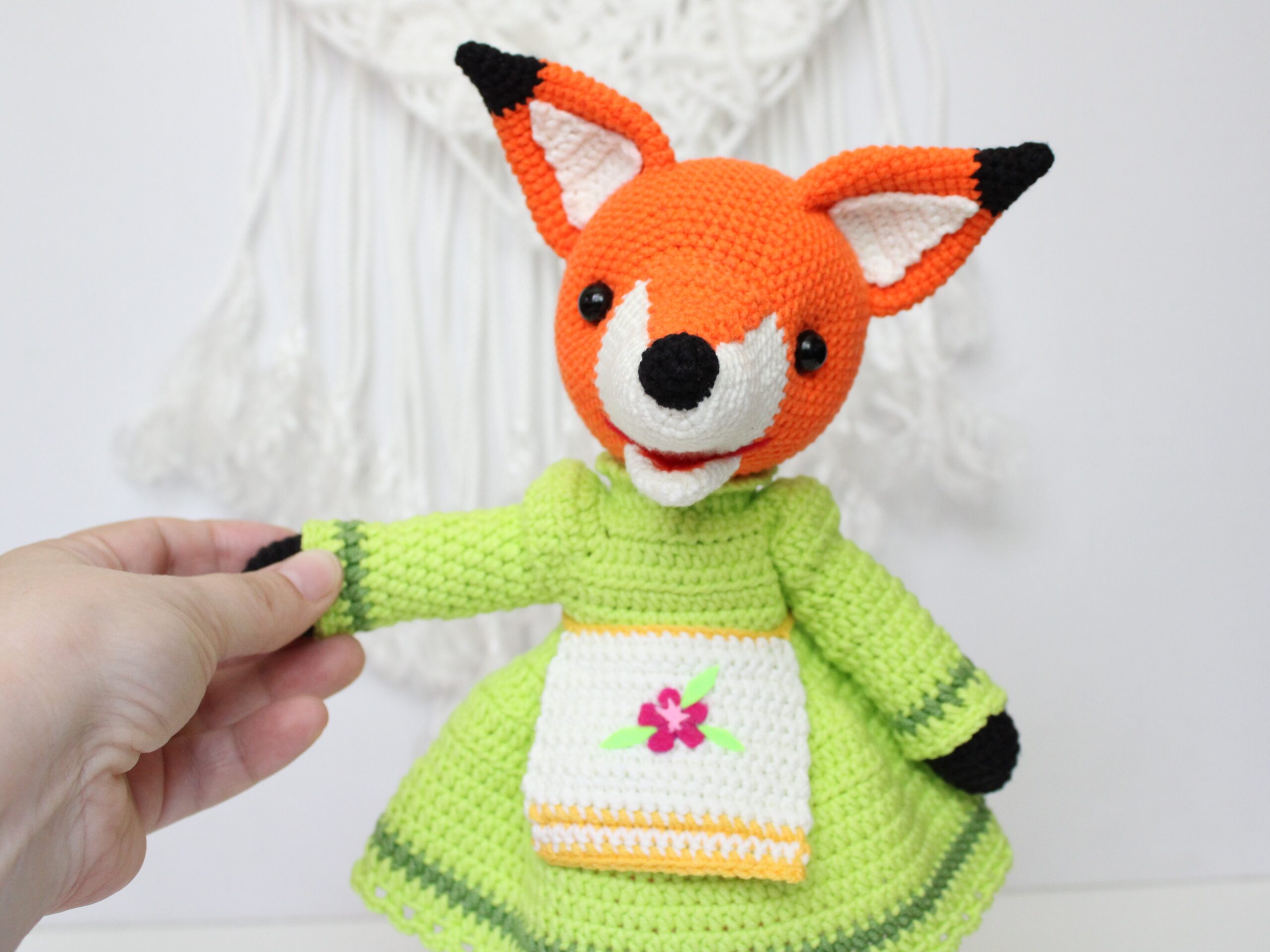 Fox stuffed toy baby gift Amigurumi soft toy Baby shower gift 10 IMG 9644 scaled