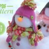 Pattern PDF snowman doll