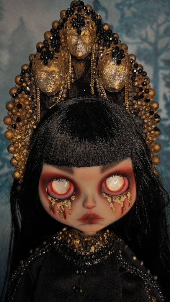 Harpy Furious Winged Warrioress Bird Blythe doll custom OOAK