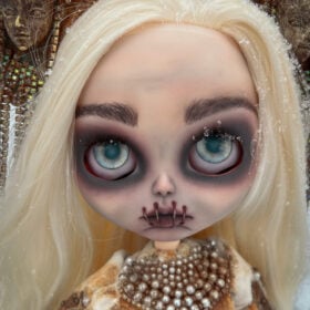 Morena Day Slavic Goddes of Death Blythe doll custom