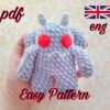 plush mothman crochet pattern