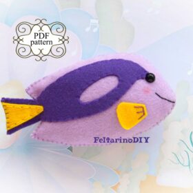felt fish pattern