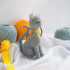 grey cat charm