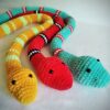 Plush crochet snake 100 cm Soft Cute Snake