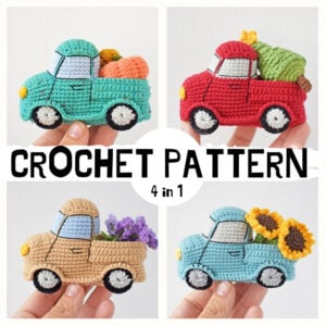 four trucks crochet pattern