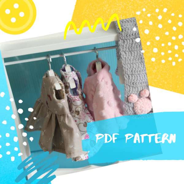 Cloth doll pattern , Rag doll pattern pdf, Textile doll pattern