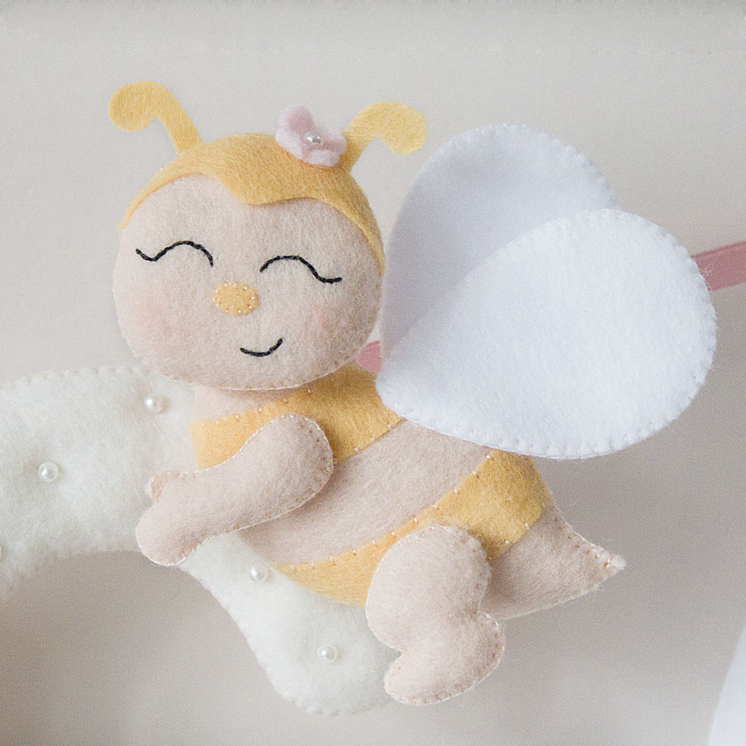 Felt bee pattern PDF, Bumble bee sewing tutorial 1 алисаинста3 3