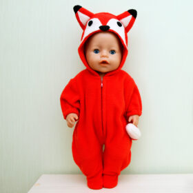 Baby Born costume Chanterelle pattern