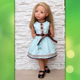 Gotz 50 cm articulated body pattern dress