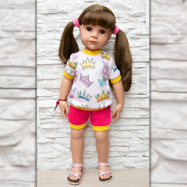 Gotz 50 cm pattern T-shirt and Shorts