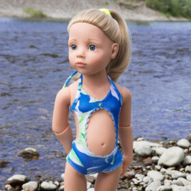 Gotz 50cm articulated body swimsuit pattern