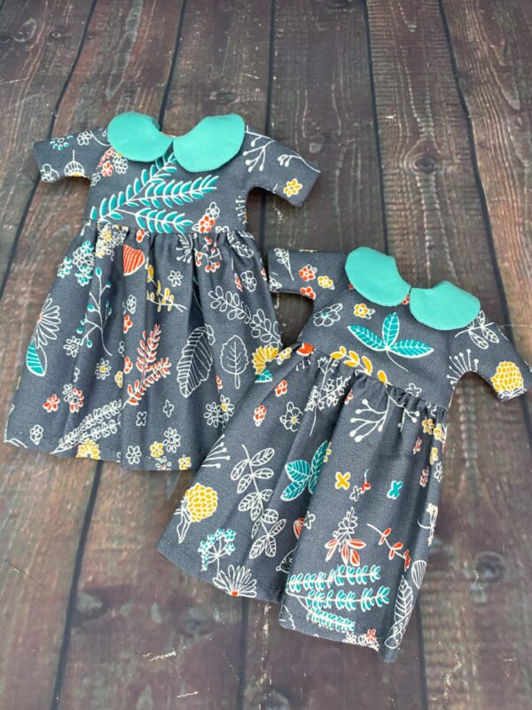 Gray floral Blythe dress