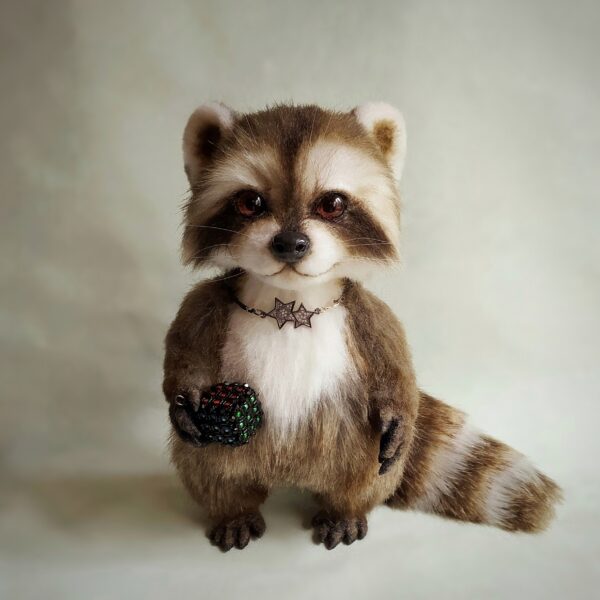 Rubik teddy raccoon toy