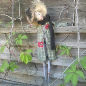 The author's textile doll. The Wizard of Oz
