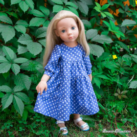 Gotz 50cm pattern Polka dot dress