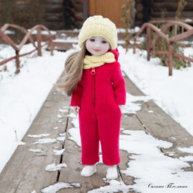 Ruby Red 37cm semi-adjacent jumpsuit pattern