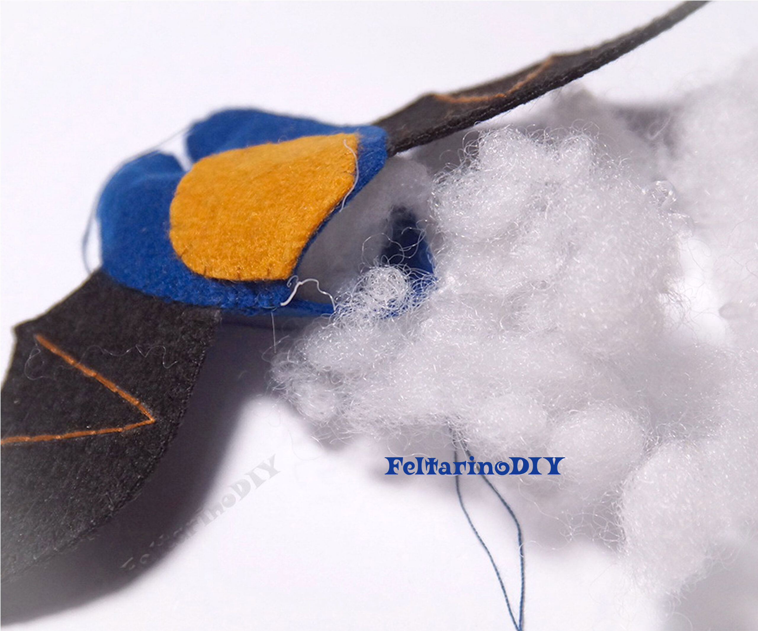 Halloween ornaments patterns, Felt Halloween gift bat pattern 6 BB13 scaled