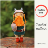 Crochet viking pattern. Scandinavian viking amigurumi.