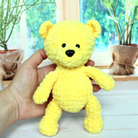 Cute teddy bear handmade plush