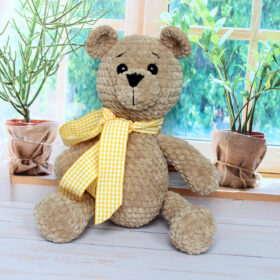 Beige bear toy for kids